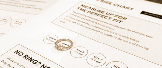 Free Ring Sizing Chart for Jewelry Sellers