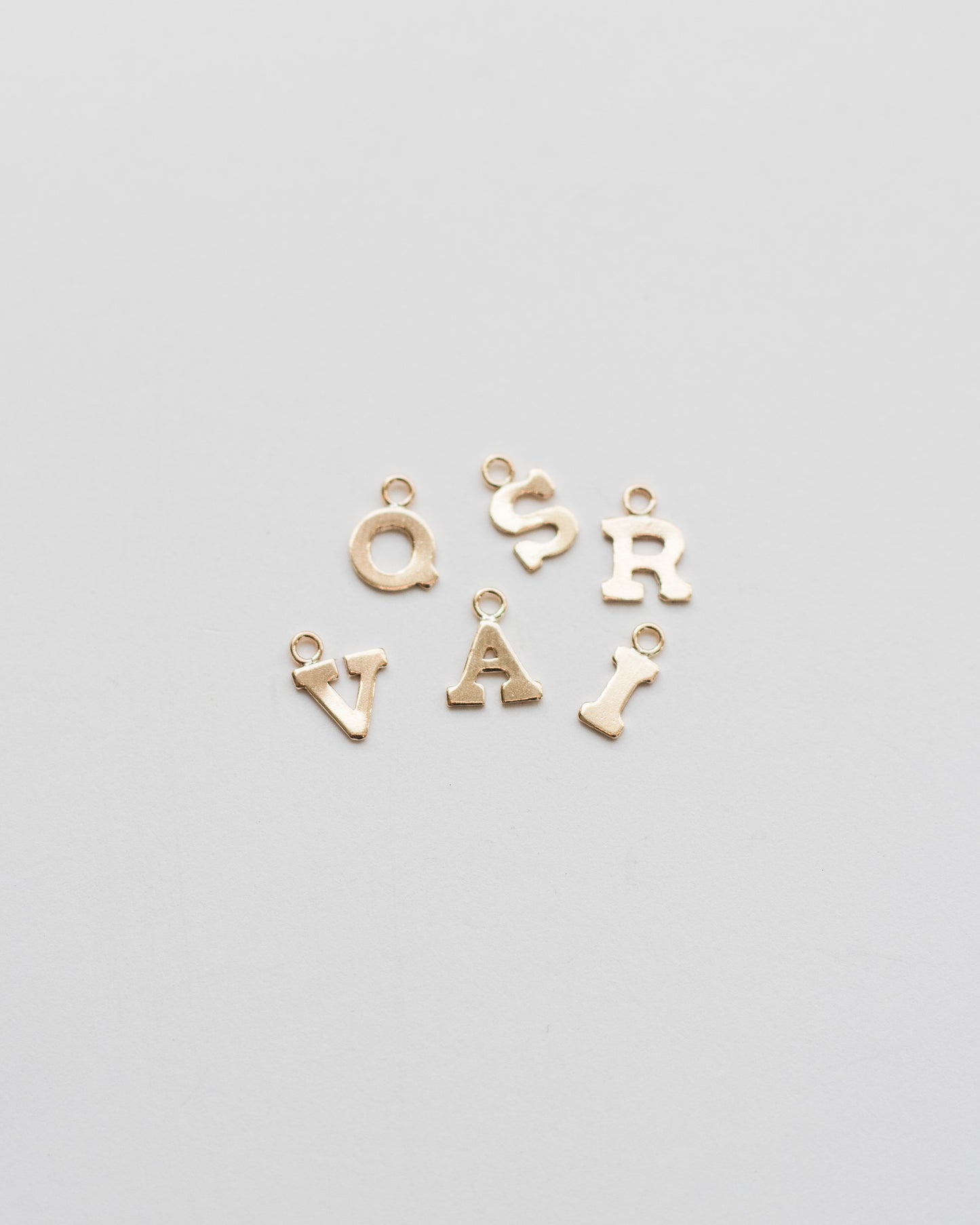 5mm 14k Gold Filled Letter Charm, CH4