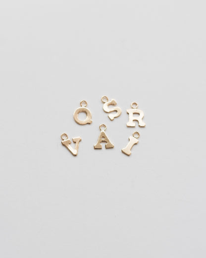 5mm 14k Gold Filled Letter Charm, CH4