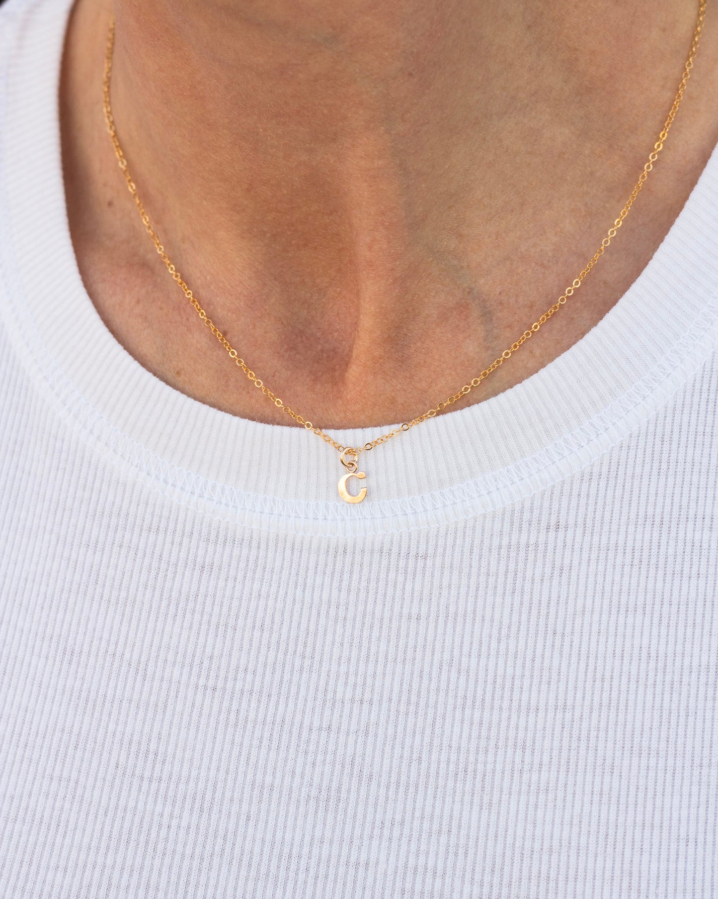 5mm 14k Gold Filled Letter Charm, CH4