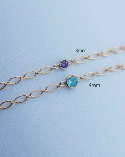 3mm Birthstone Connector, CN115
