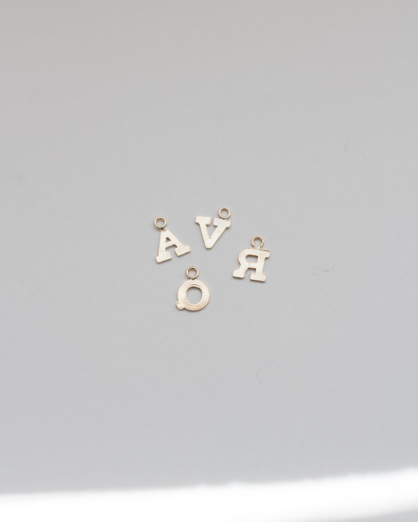 5mm 14k Gold Filled Letter Charm, CH4