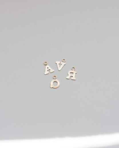 5mm 14k Gold Filled Letter Charm, CH4