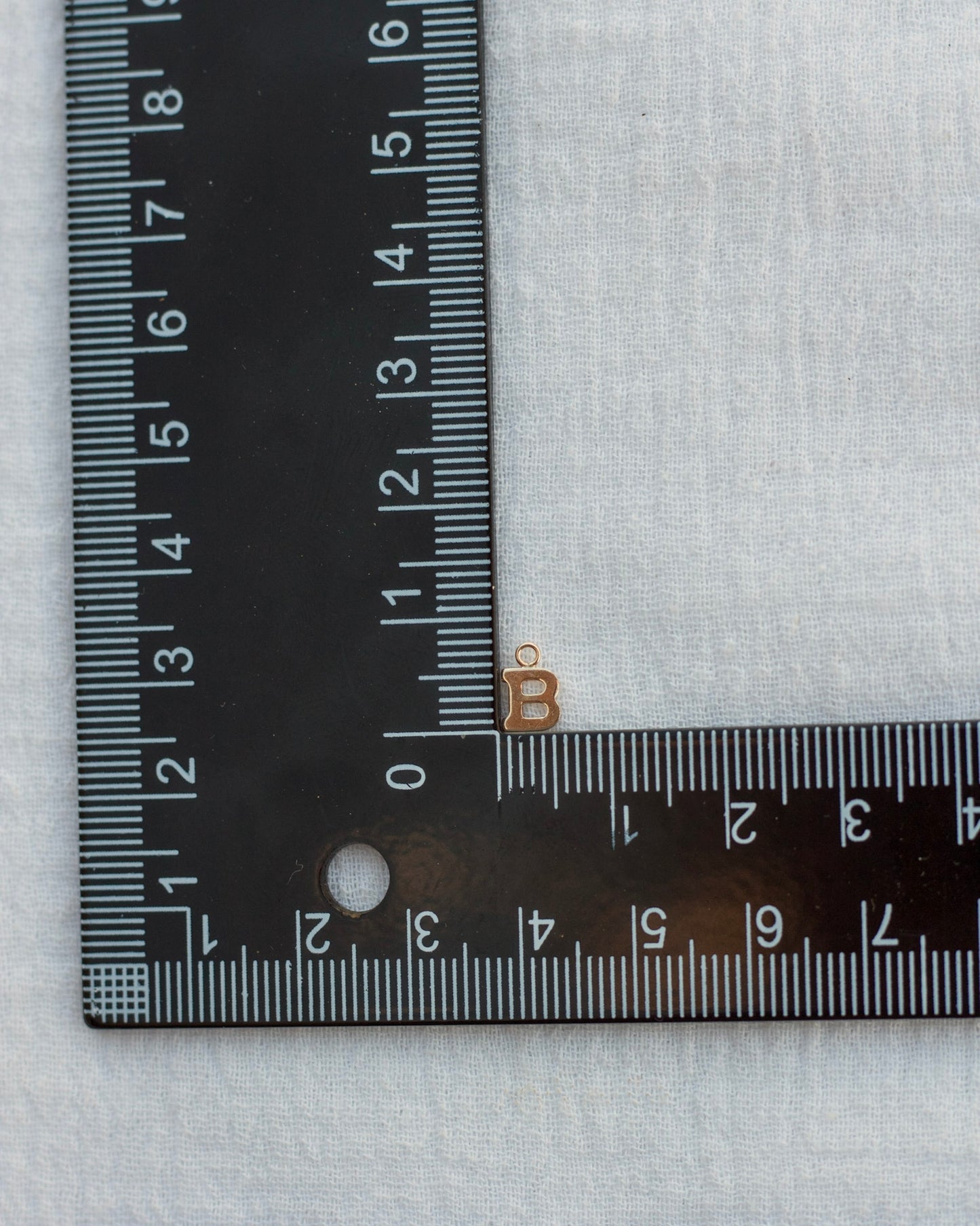 5mm 14k Gold Filled Letter Charm, CH4