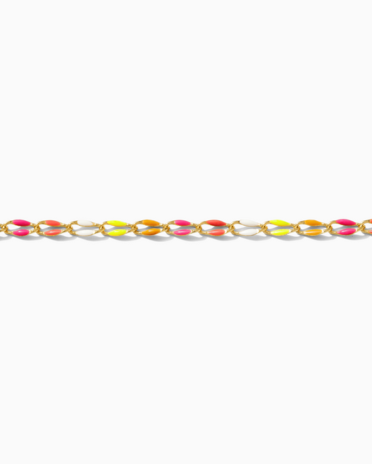 Neon Multi Color Enamel Chain, GP101