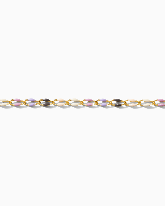 Lavender Multi Color Enamel Chain, GP102