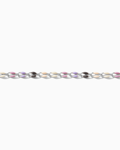 Lavender Multi Color Enamel Chain, SP102