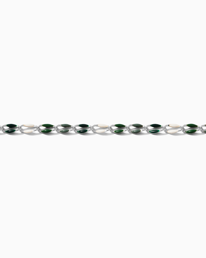 Green Multi Color Enamel Chain, SP103