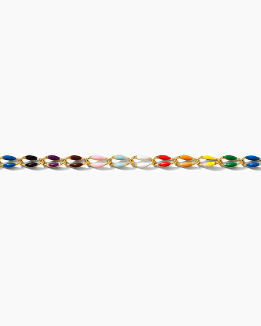 Rainbow Enamel Chain, GP106