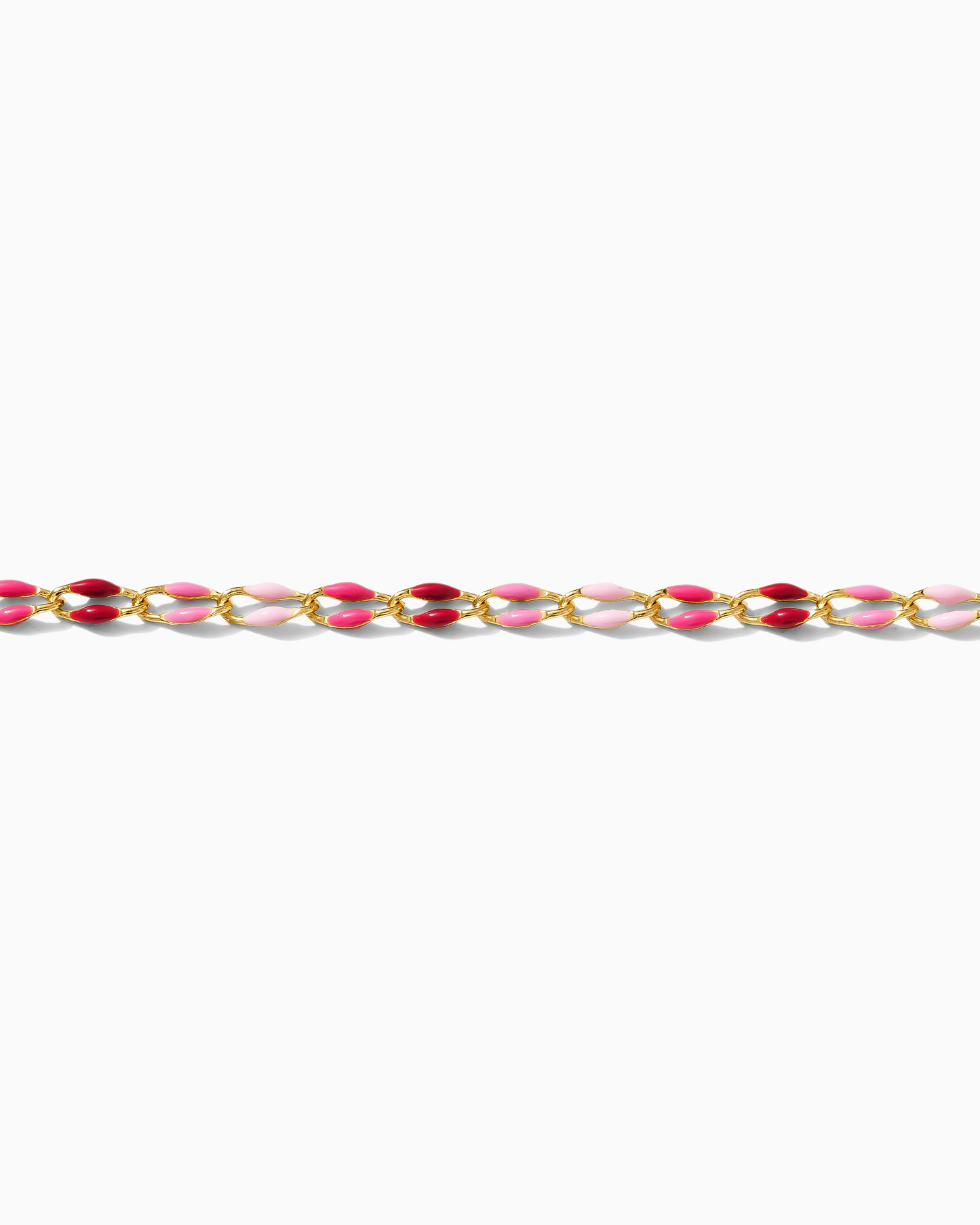 Pink Multi Color Enamel Chain, GP112