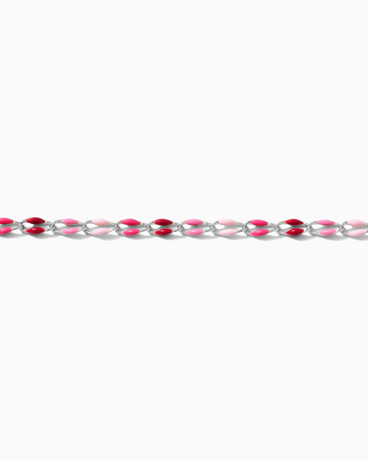 Pink Multi Color Enamel Chain, SP112