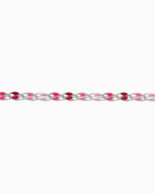 Pink Multi Color Enamel Chain, SP112