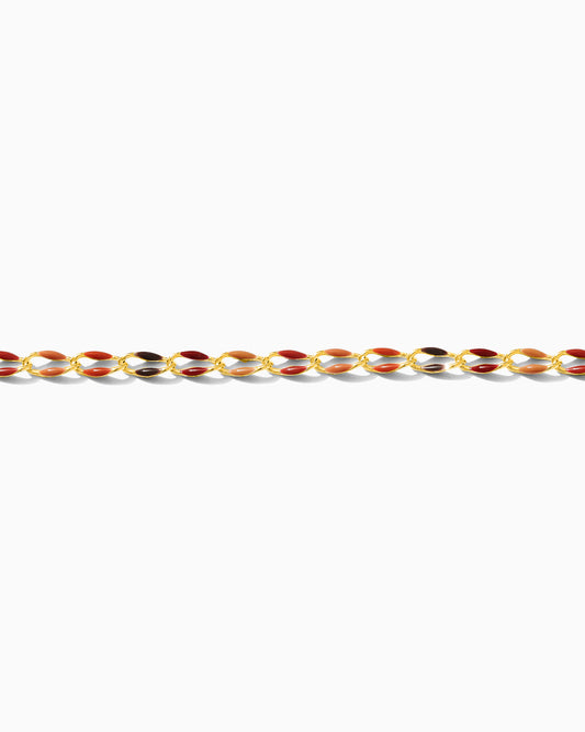 Autumn Multi Color Enamel Chain, GP114