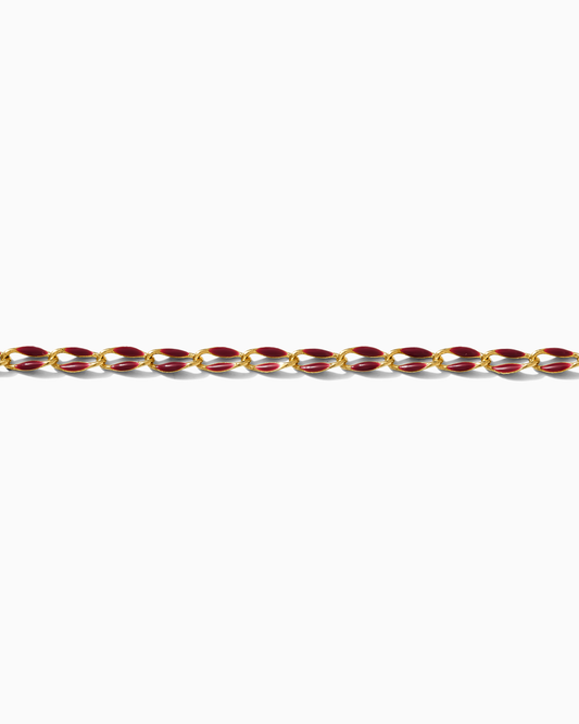 Maroon Enamel Chain, GP118
