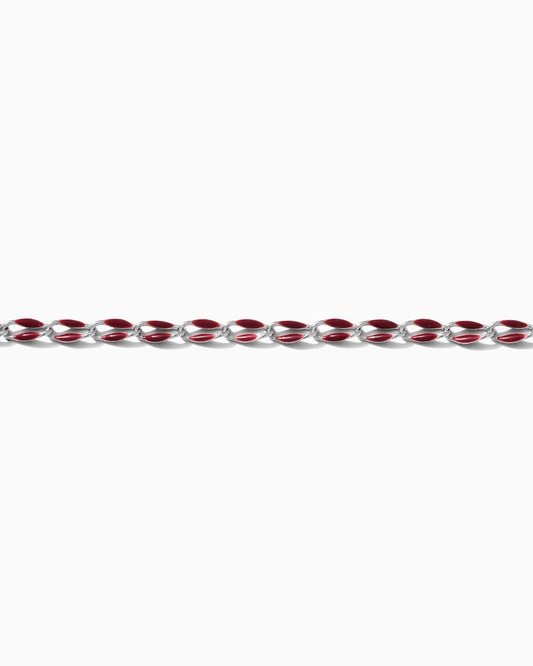 Maroon Enamel Chain, SP118