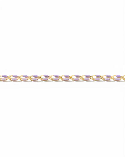 Lavender Enamel Chain, GP119