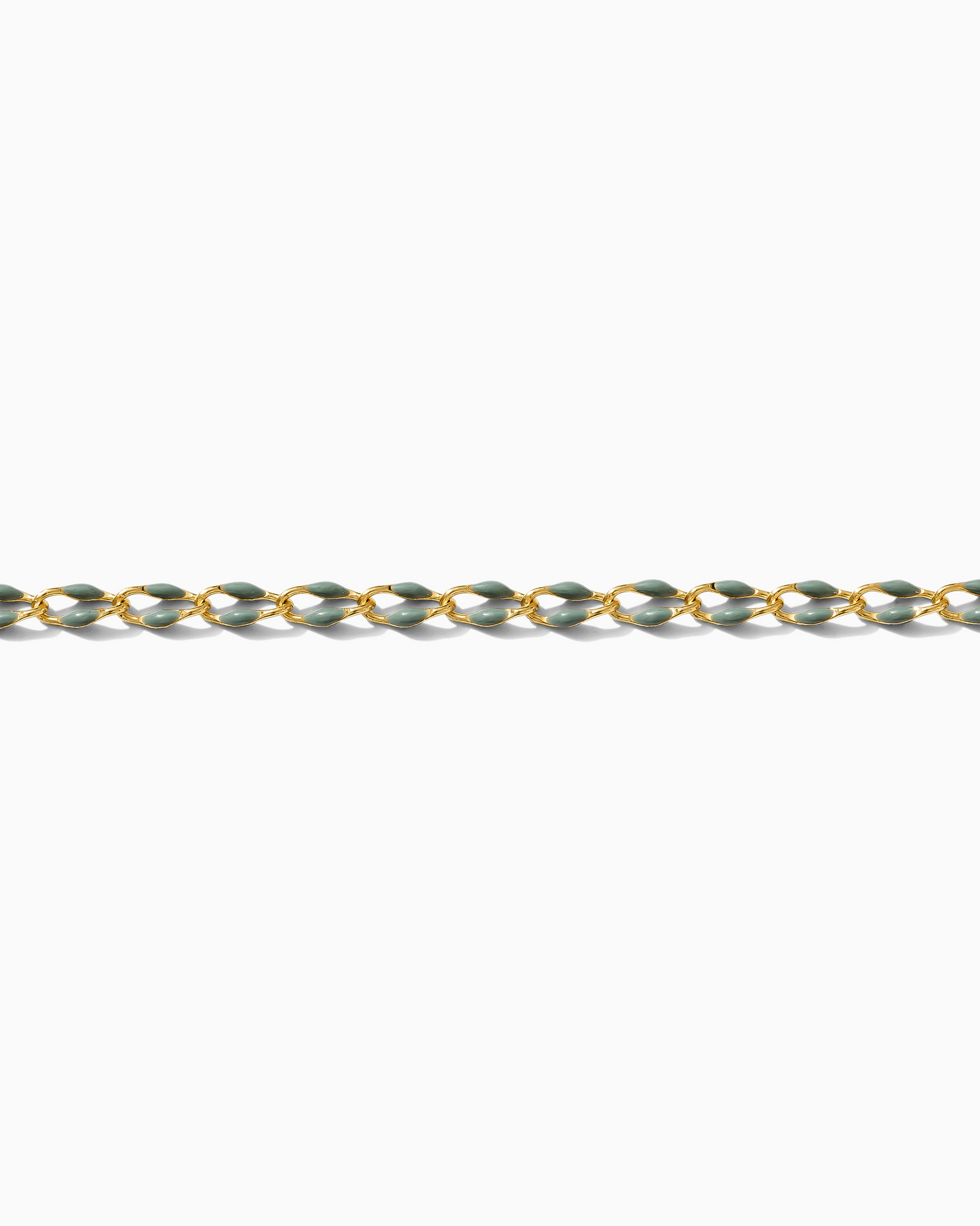 Sage Green Enamel Chain, GP120
