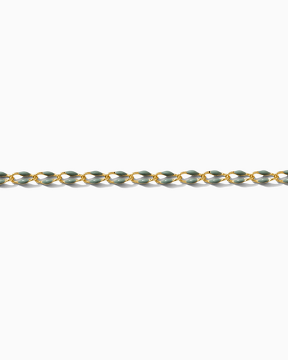 Sage Green Enamel Chain, GP120