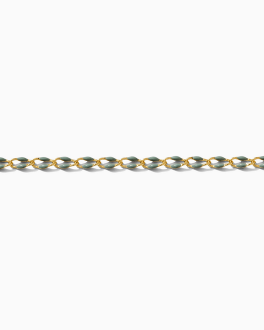 Sage Green Enamel Chain, GP120