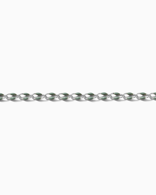 Sage Green Enamel Chain, SP120
