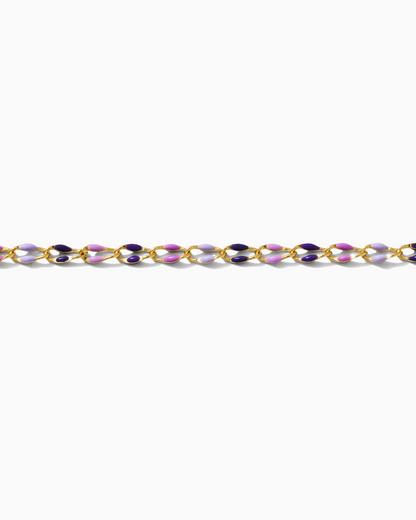 Lavender Haze Enamel Chain, GP122
