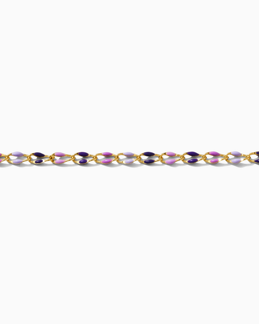 Lavender Haze Enamel Chain, GP122