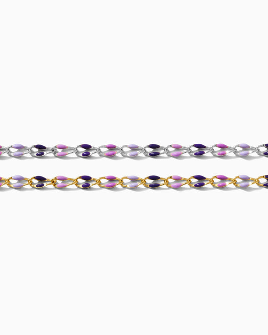 Lavender Haze Enamel Chain, SP122