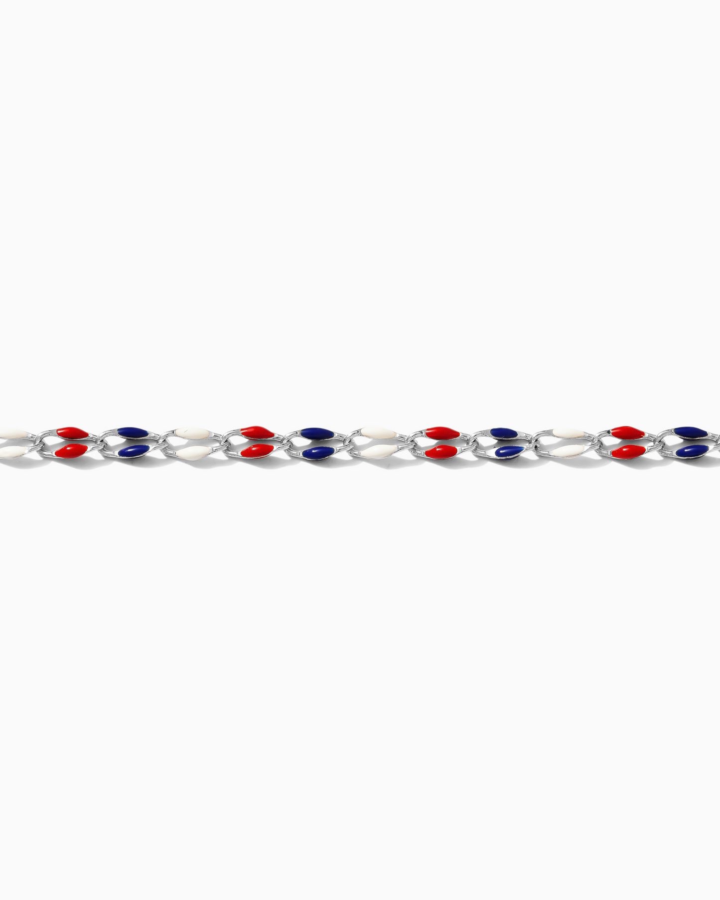 Red, White, and Blue Enamel Chain, SP132