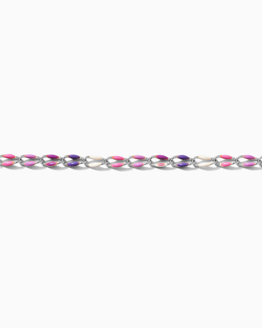 Pink and Purple Enamel Chain, SP138