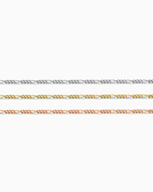 1.5mm Figaro Chain, S13, G13, R13