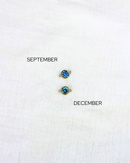 6mm Birthstone Connector, CN195