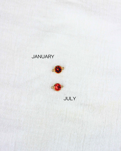 6mm Birthstone Connector, CN195