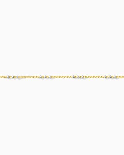 1.2mm Mixed Metal Triple Satellite Curb Chain, MM184