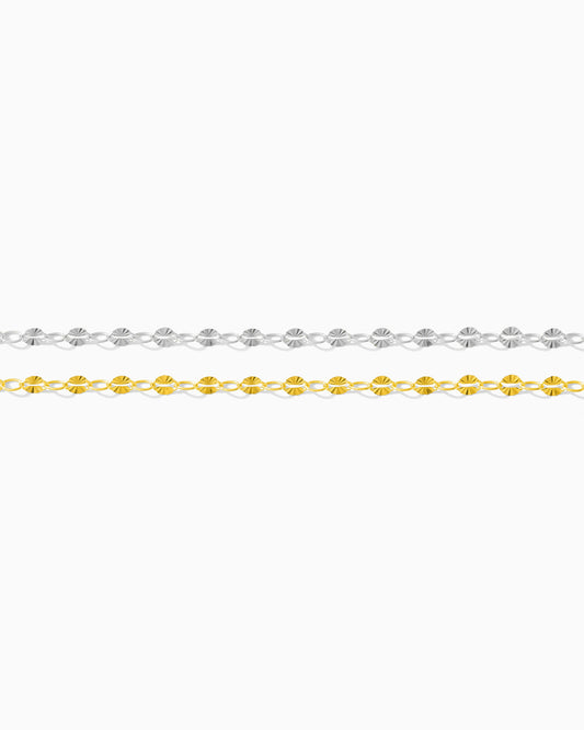 2.8mm Sunburst Cable Chain, S186, G186
