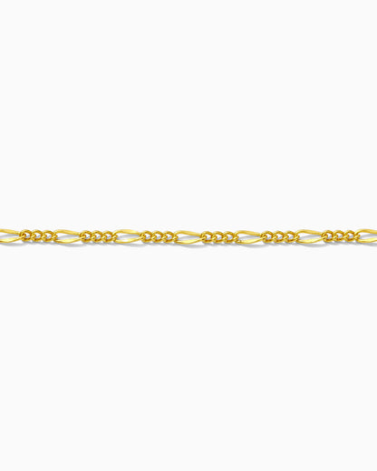 2.4mm Figaro 3+1 Chain, G19