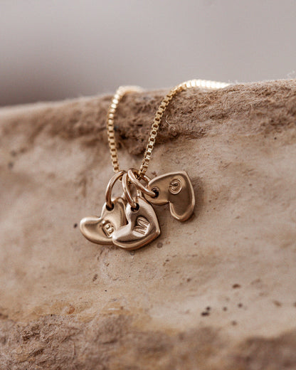 6x7mm Heart Blank with One hole, B26