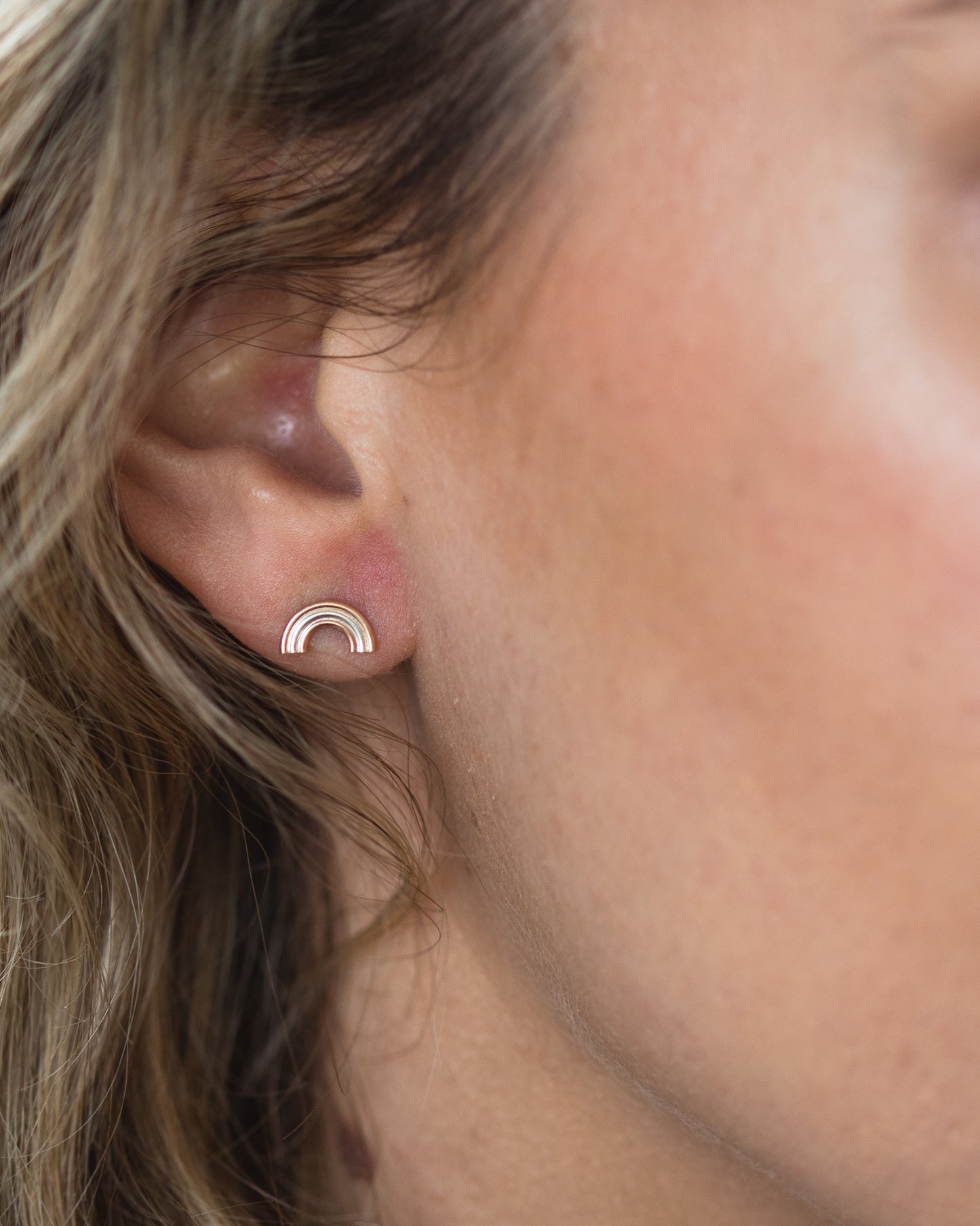 Rainbow Stud Earrings, E20