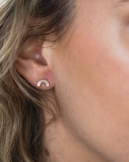 Rainbow Stud Earrings, E20