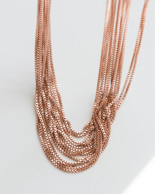 Rose Gold Box Chain, NC02
