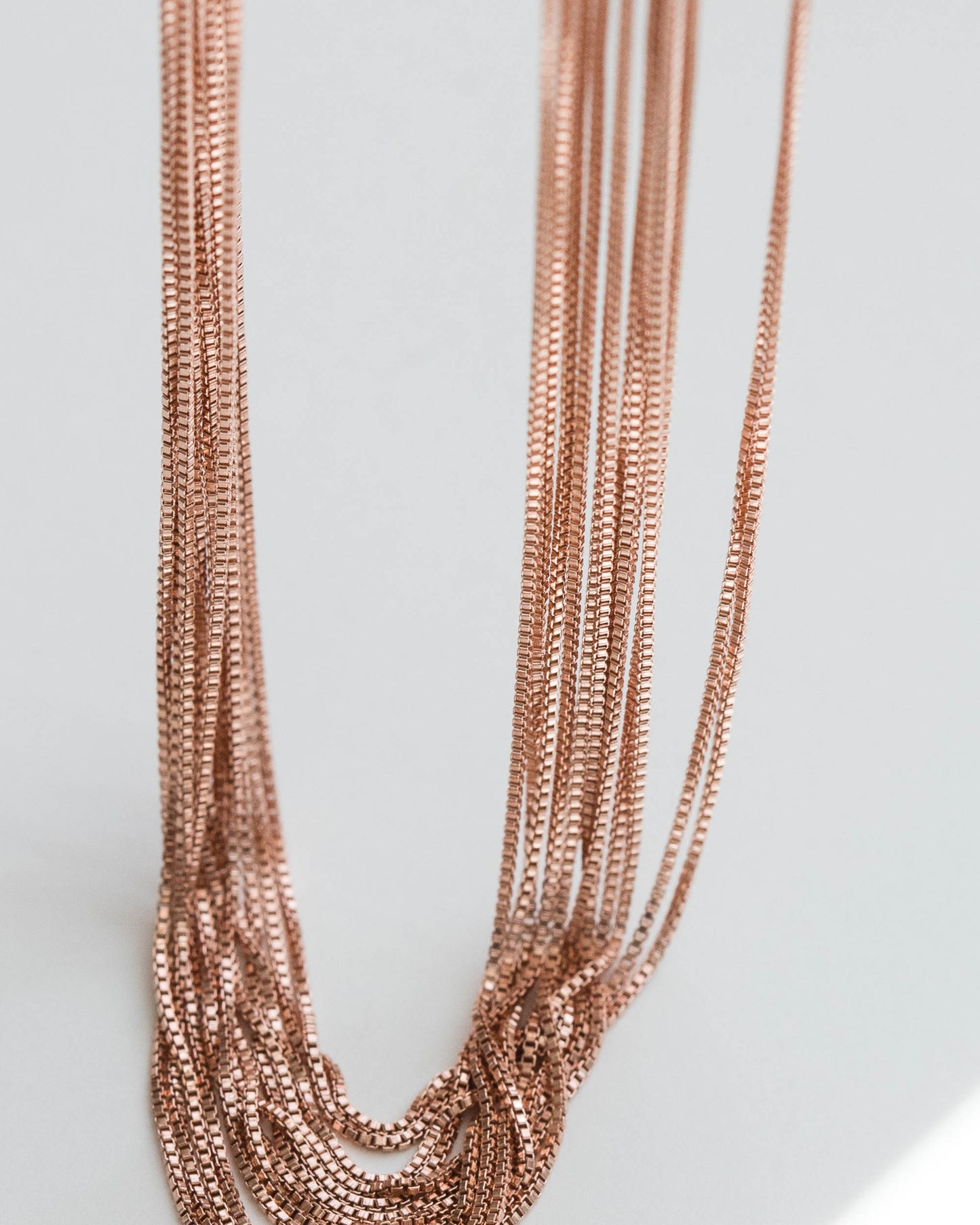 Rose Gold Box Chain, NC02