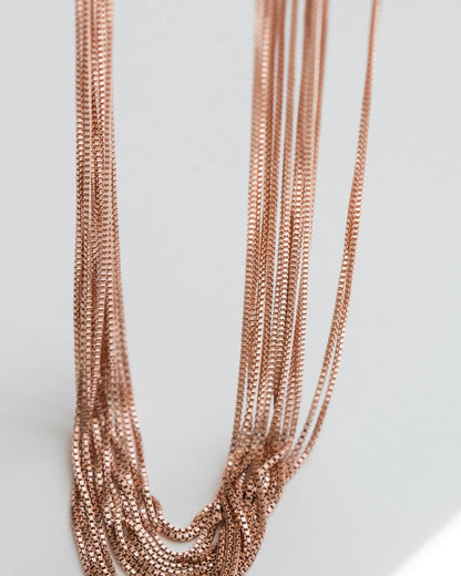 Rose Gold Box Chain, NC02