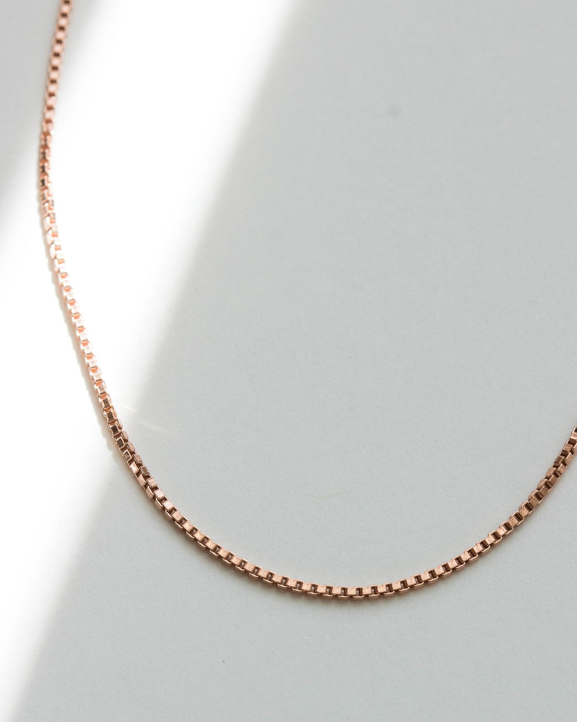 Rose Gold Box Chain, NC02