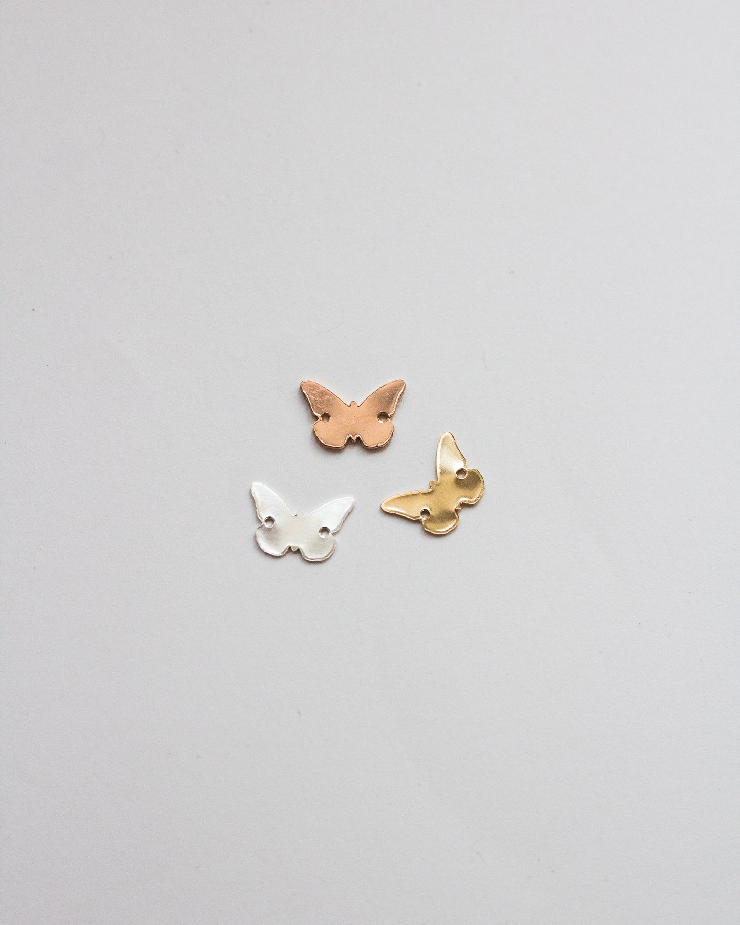 8x13mm Butterfly with Two Holes Connector, CN09