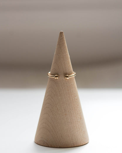 Open Front Beaded Ring, R02