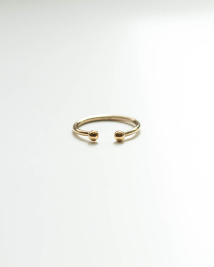 Open Front Beaded Ring, R02