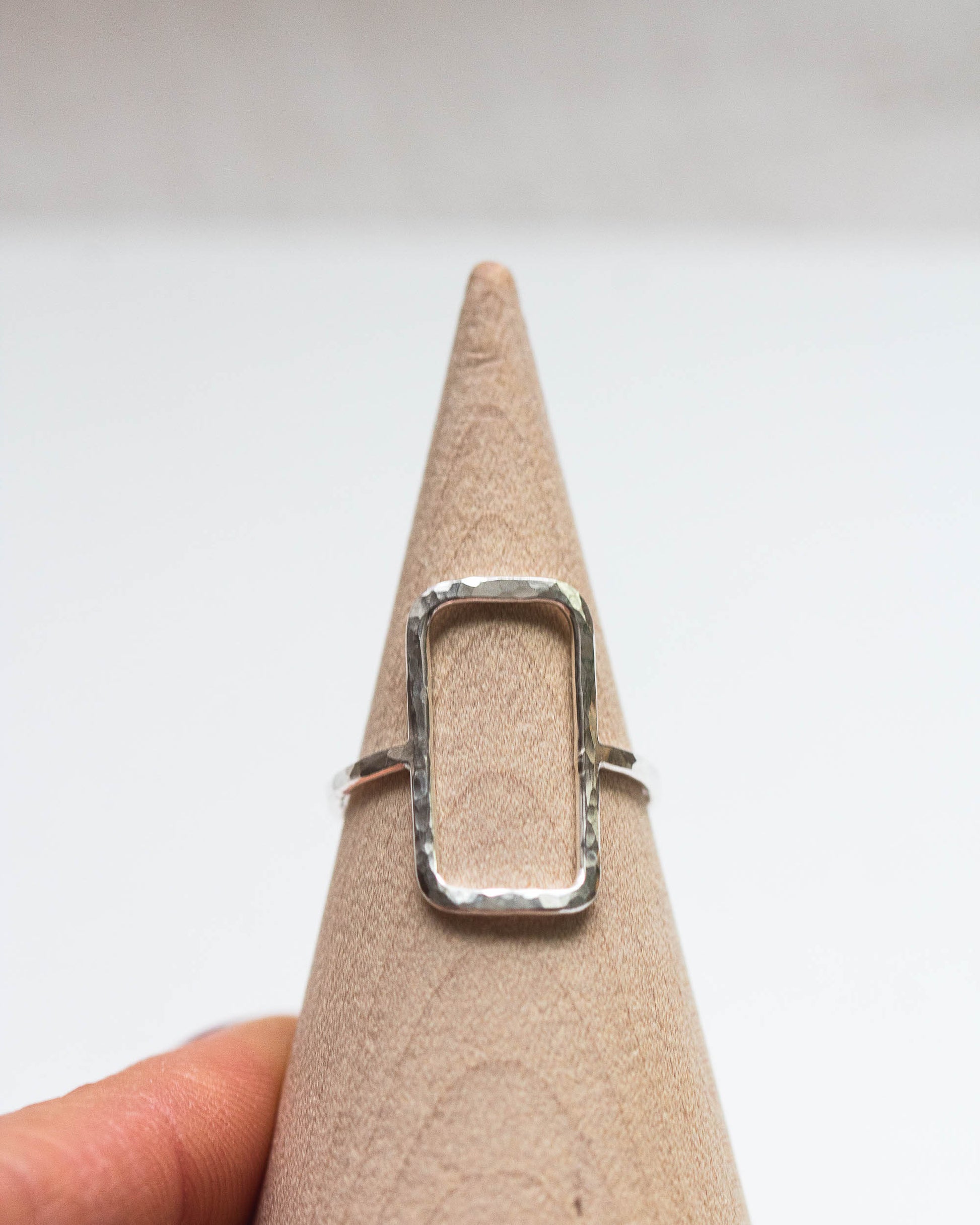 Open Rectangle Wire Ring, R13