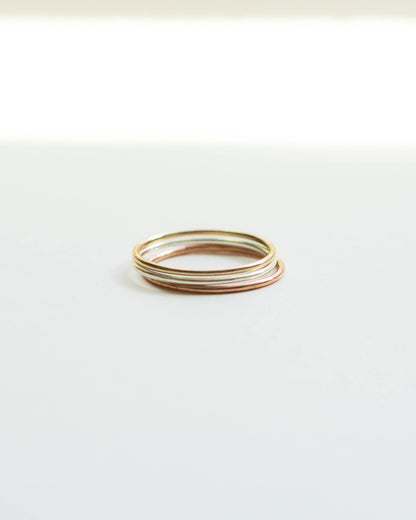 Smooth Thin Stacking Ring, R18