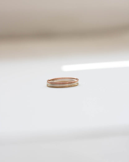 Smooth Thin Stacking Ring, R18