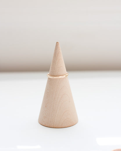 Thick Hammered Stacking Ring, R25