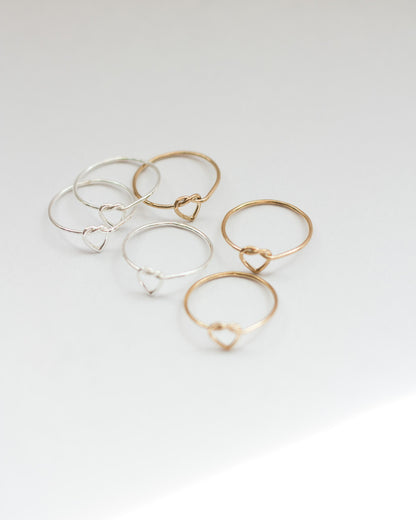 Heart Knot Ring, R27